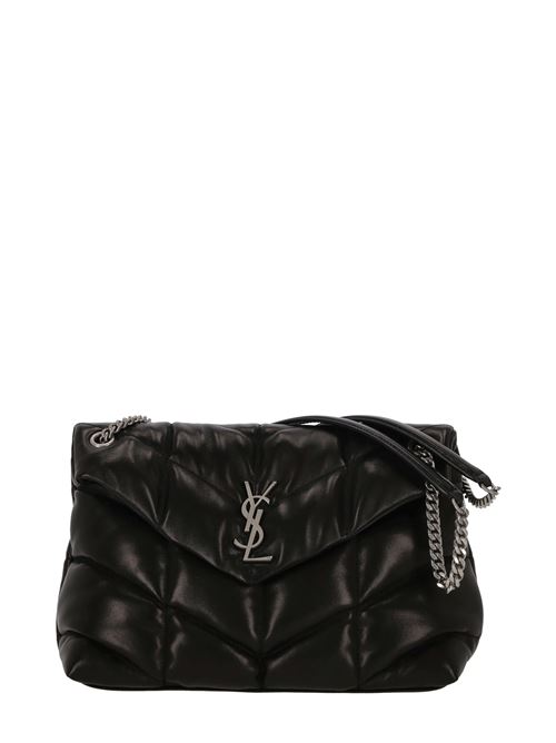 BORSA PUFFER PICCOLA IN PELLE DI AGNELLO TRAPUNTATA CON CATENA Saint Laurent | 5774761EL001000